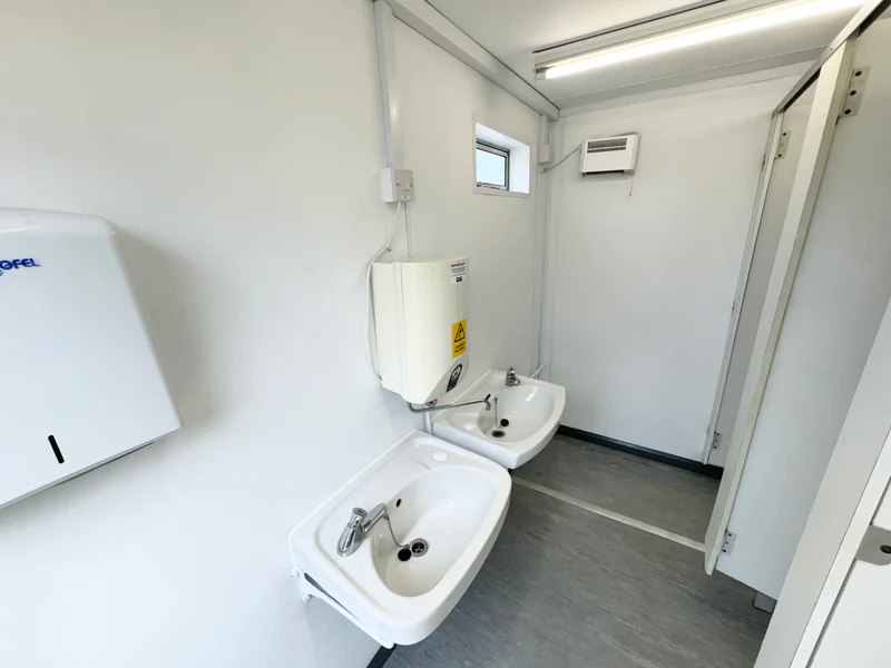 13 x 9 ft Anti Vandal 2 + 1 Toilet Block Portable Building - Image 8