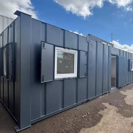 32ft Cabin Open Plan Office and Canteen Anti-Vandal Cabin Portable Building - Image 12