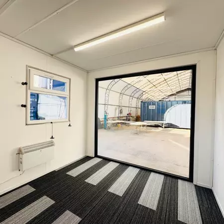 CUSTOM 32x10ft Cabin Open Plan Office and Canteen Picture Window Portable Building - Image 8