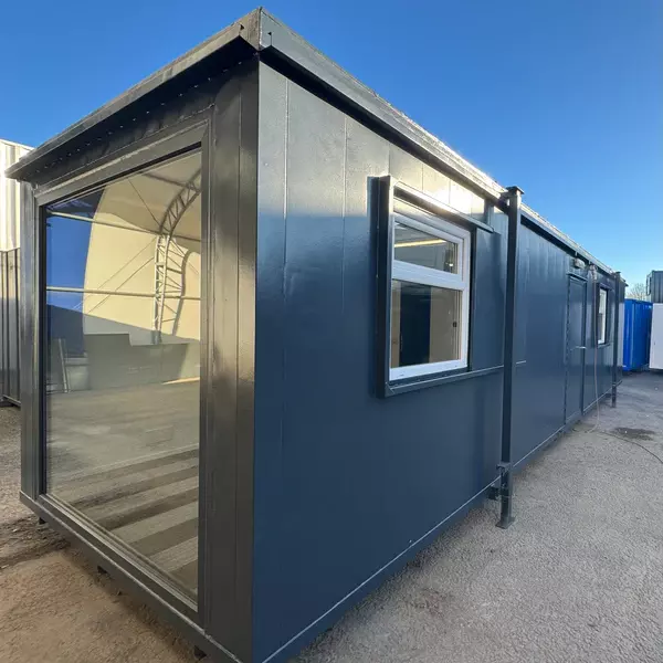 CUSTOM 32x10ft Cabin Open Plan Office and Canteen Picture Window Portable Building - Image 9