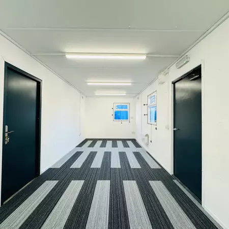 CUSTOM 32x10ft Cabin Open Plan Office and Canteen Picture Window Portable Building - Image 10