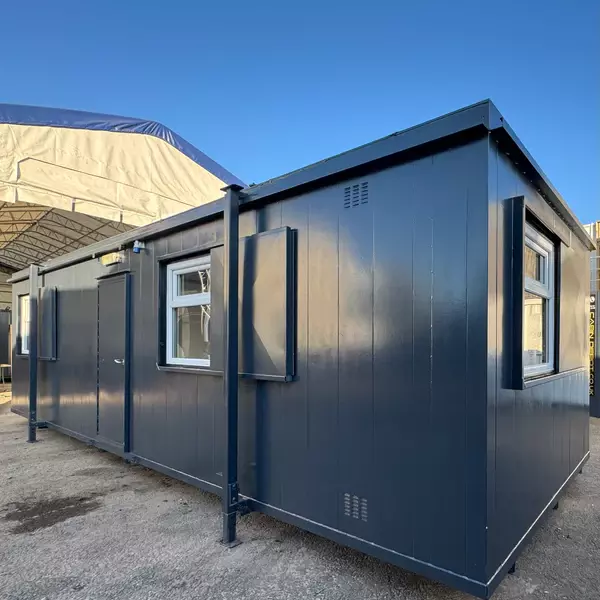 CUSTOM 32x10ft Cabin Open Plan Office and Canteen Picture Window Portable Building - Image 11