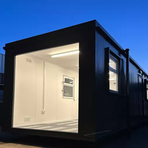 CUSTOM 32x10ft Cabin Open Plan Office and Canteen Picture Window Portable Building - Image 13