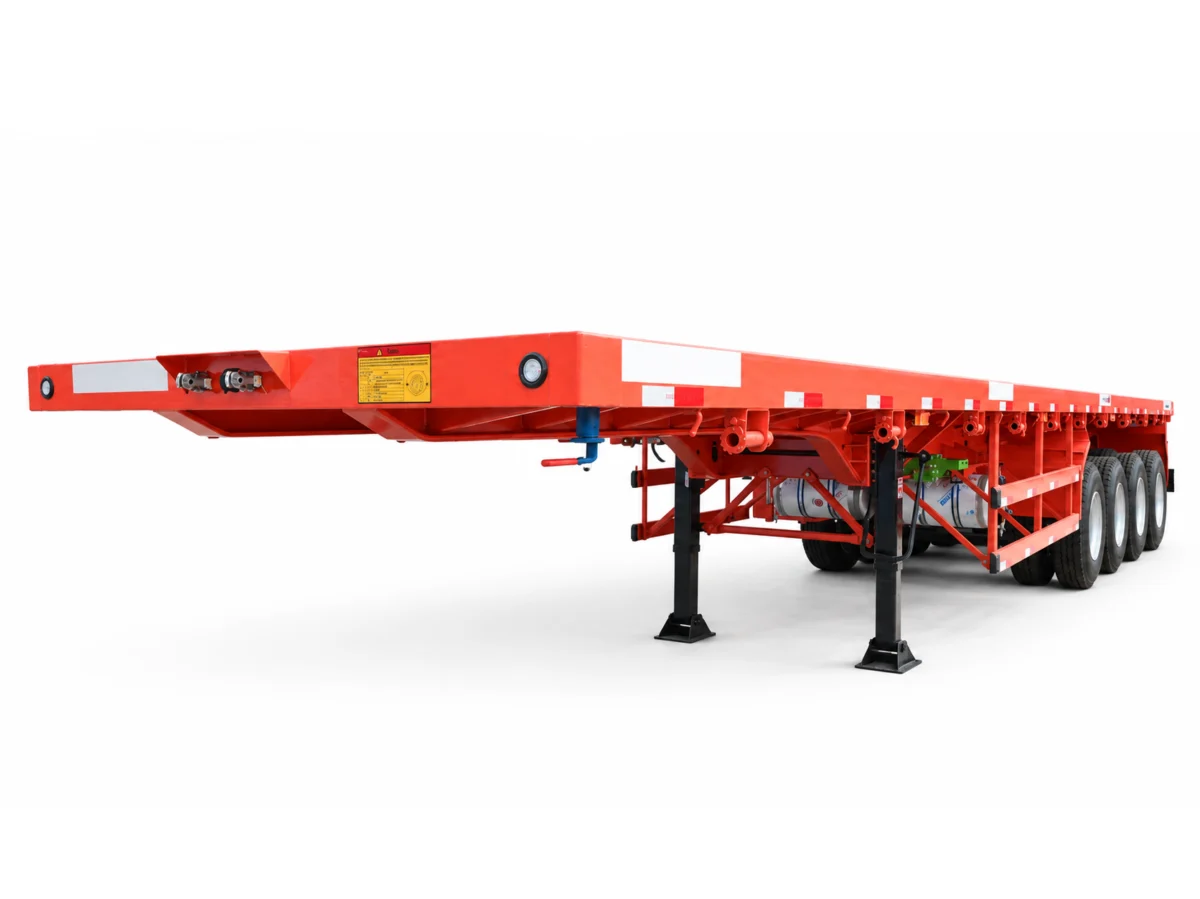 40ft 4-Axle Container Flatbed Semi-Trailer