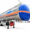 3-Axle Aluminum Alloy Gooseneck Fuel Tanker Semi-Trailer — view 1