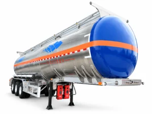 3-Axle Aluminum Alloy Gooseneck Fuel Tanker Semi-Trailer