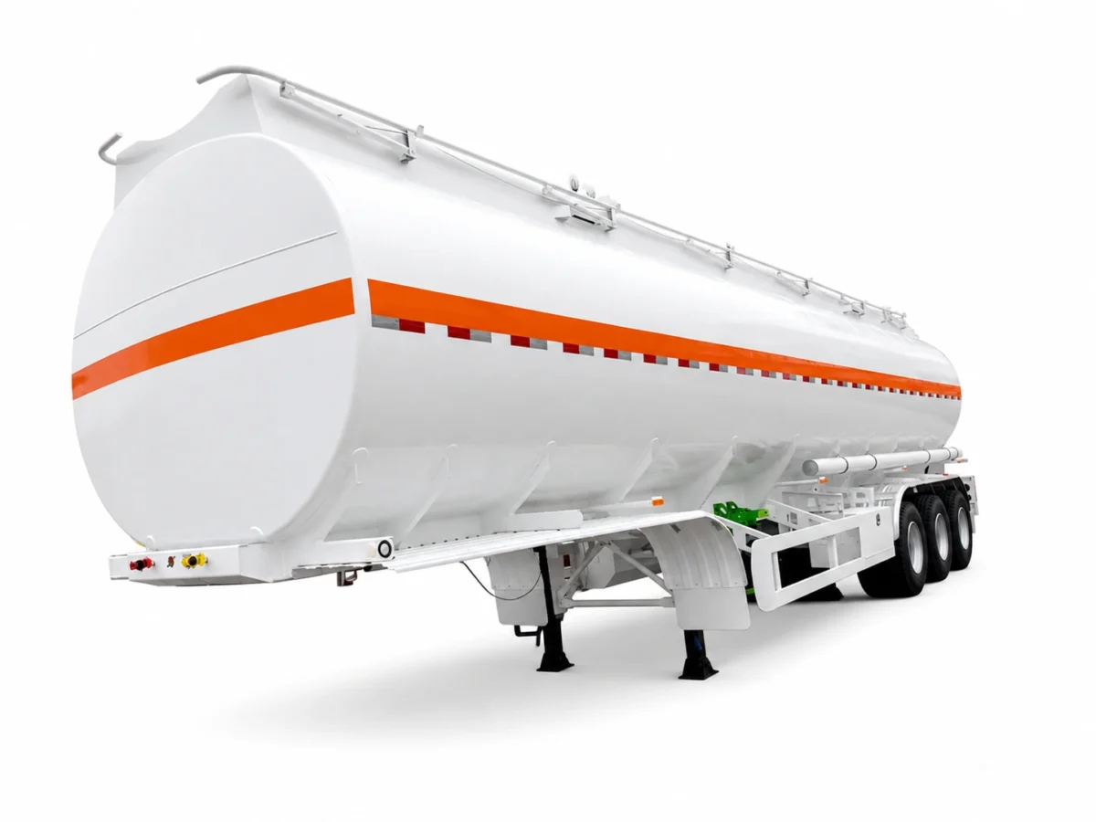3-Axle 45000L Straight-Beam Integrated Fuel Tanker Trailer
